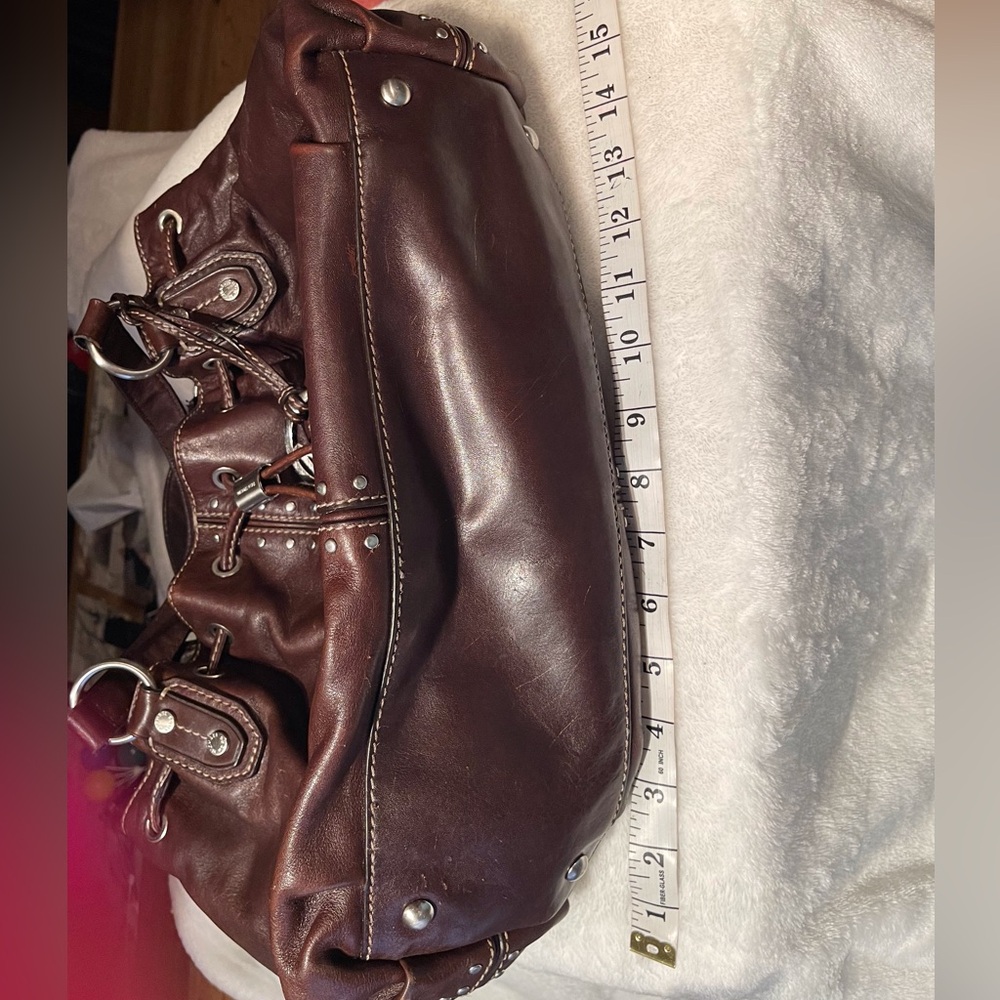 🤎Michael Kors Studded Uptown Chained Astor (RARE) Chocolate Brown - Picture 6 of 16